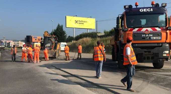 Rinisin punimet ne Tirane-Durres. Sot, riparime ne segmentin Maminas-Sukth